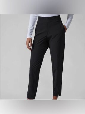 Athleta Black Brooklyn Midrise Ankle Pant Lightweight Performance Fabric 00
